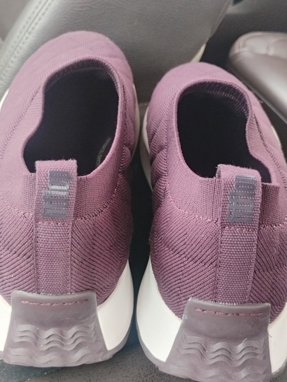 Fitflop Plum Knit Slip-On Sneakers